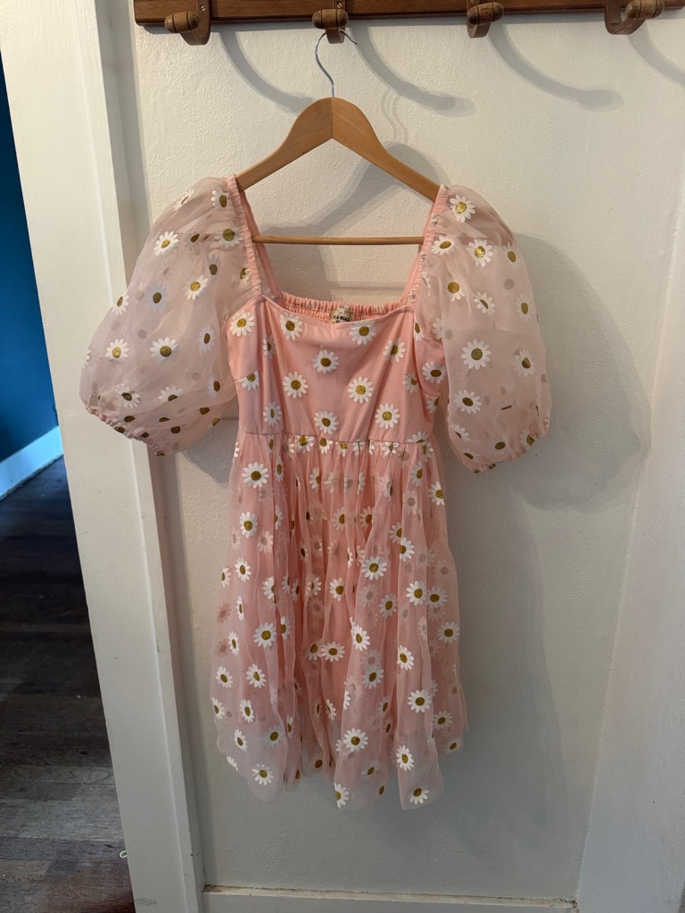 Lace and beans mini tulle smock dress from asks
